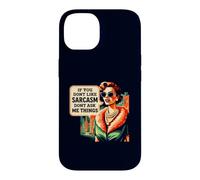 Sarcasm Dont Ask Me Things Retro Sassy Woman Quote Case for iPhone 14