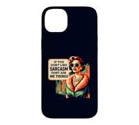 Sarcasm Dont Ask Me Things Retro Sassy Woman Quote Case for iPhone 14 Plus