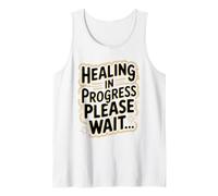 Sarcasm Healing Progress Patients Survivors Tank Top