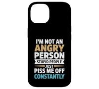 Sarcasm Humor Funny - I'm Not An Angry Person Stupid People Case for iPhone 14