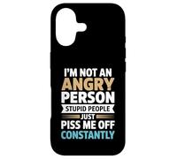 Sarcasm Humor Funny - I'm Not An Angry Person Stupid People Case for iPhone 17