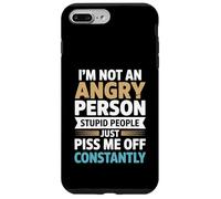 Sarcasm Humor Funny - I'm Not An Angry Person Stupid People Case for iPhone 7 Plus/8 Plus