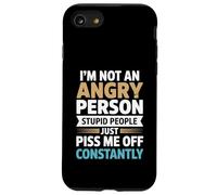 Sarcasm Humor Funny - I'm Not An Angry Person Stupid People Case for iPhone SE (2020) / 7/8