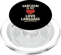 Sarcasm Is My Love Language Funny Graphic PopSockets PopGrip for MagSafe