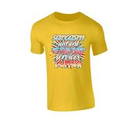 Sarcasm Just One of The Many Services Offer Mens T-Shirt Funny Witty Tee Bold Humor Shirt Sarcastic Statement Graphic Top Yellow - 2XL