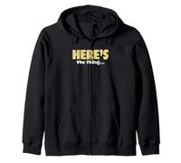Sarcasm Lover Funny Sarcastic Saying Here’s The Thing Zip Hoodie
