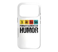Sarcasm Periodic Table Elements Funny Science Humor Case for iPhone 17 Pro