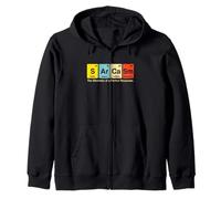 Sarcasm Periodic Table Science Elements Funny Chemistry Zip Hoodie