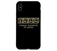 Sarcasm Primary Elements Of Humor Chemistry Science Funny Case for iPhone XS Max