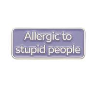 Sarcasm Quotes Enamel Pin "I Hate People" - Retro 90s Funny Lapel Pin, Normal, Non-precious metal