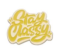 Sarcasm Quotes Enamel Pin "I Hate People" - Retro 90s Funny Lapel Pin, Normal, Non-precious metal