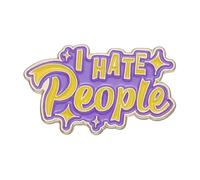 Sarcasm Quotes Enamel Pins - Custom Motivational Brooches with English Sayings for Lapel Badges, Normal, Non-precious metal