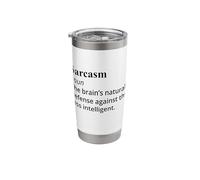 Sarcasm Sarcastic Funny Definition and Meaning Stainless Steel Insulated Tumbler