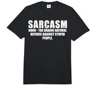 Sarcasm - The Brains Natural Defence Against Stupid People Comfort Colors Adult Heavyweight T-Shirt