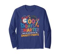 Sarcastic 100 Days Smarter Smarty Pants Brighter Discovery Long Sleeve T-Shirt