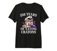 Sarcastic 250 Years of Eating Crayons Soldier Family Jarhead Premium T-Shirt