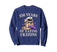 Sarcastic 250 YEARS OF EATING CRAYONS Soldier Family Jarhead Sweatshirt
