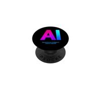 Sarcastic AI Saying Because Human Intelligence Needs Upgrade PopSockets Adhesive PopGrip