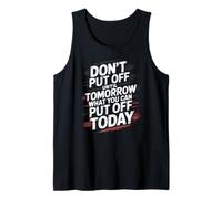 Sarcastic Anti-Motivation Grunge Procrastination Meme Tank Top