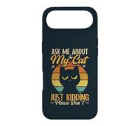 Sarcastic Ask Me About My Cat Sarcasm Introverted Cat Lover Case for iPhone Air