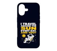 Sarcastic Astronaut Travel Around The Sun Space Joke Case for iPhone 17