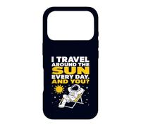 Sarcastic Astronaut Travel Around The Sun Space Joke Case for iPhone 17 Pro