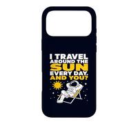 Sarcastic Astronaut Travel Around The Sun Space Joke Case for iPhone 17 Pro Max