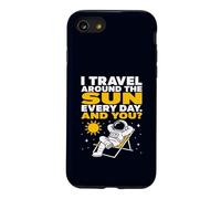 Sarcastic Astronaut Travel Around The Sun Space Joke Case for iPhone SE (2020) / 7/8