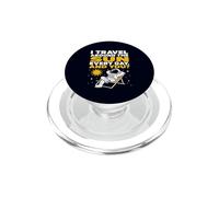Sarcastic Astronaut Travel Around The Sun Space Joke PopSockets PopGrip for MagSafe
