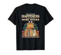 Sarcastic Avid Readings Cannot Buy Happiness More Books Value Graphic T-Shirt, Men, Black, M