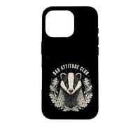 Sarcastic Badger Club Woodland Animal Case for iPhone 16 Pro