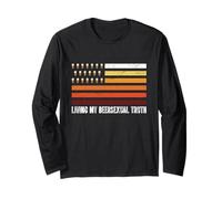 Sarcastic Beer Humor Joke Living My Beersexual Truth Long Sleeve T-Shirt