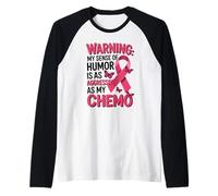 Sarcastic Breast Cancer Fighter Pink Ribbon Chemo Humor Raglan Baseball Tee