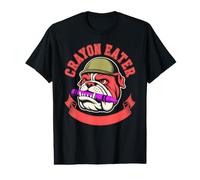 Sarcastic Bulldog Crayon Eater Corp Family Military Jarhead Value Graphic T-Shirt
