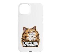 Sarcastic Cat Owns Internet Funny Feline Case for iPhone 15 Plus