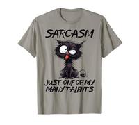 Sarcastic Cat Vibes Sarcasm One Of My Many Talents T-Shirt