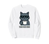 Sarcastic Cat We're Done Here Fed Up Loner Kitten Sweatshirt