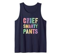 Sarcastic Chief Smarty Pants Promoted Leader STEM Education Tank Top