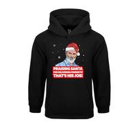 Sarcastic Christmas Jokes Keane Roy Hoodie Xmas Praising Santa Claus Spoof Festival Gift Pullover Trendy Friend family Unisex Kids Adult Hood(XXL, Black)