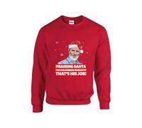 Sarcastic Christmas Jokes Keane Roy Jumper Xmas Santa Claus Spoof Festival Gift Sweater Trendy Streetwear Friend Unisex Kids Adult Sweatshirt(XL, Red)