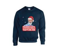 Sarcastic Christmas Jokes Keane Roy Jumper Xmas Santa Claus Spoof Festival Gift Sweater Trendy Streetwear Friend Unisex Kids Adult Sweatshirt(XL, Navy)