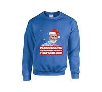 Sarcastic Christmas Jokes Keane Roy Jumper Xmas Santa Claus Spoof Festival Gift Sweater Trendy Streetwear Friend Unisex Kids Adult Sweatshirt(XL, Royal Blue)