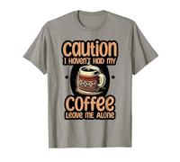 Sarcastic Coffee Awake Mornings Tee Funny Design T-Shirt, Men, Slate Grey, 3X-Large