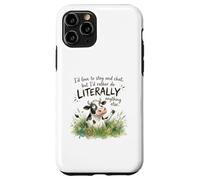 Sarcastic Cow Literally Anything Else Funny Saying Case for iPhone 11 Pro