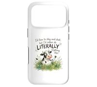 Sarcastic Cow Literally Anything Else Funny Saying Case for iPhone 17 Pro