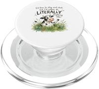 Sarcastic Cow Literally Anything Else Funny Saying PopSockets PopGrip for MagSafe