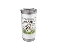 Sarcastic Cow Literally Anything Else Funny Saying Stainless Steel Insulated Tumbler