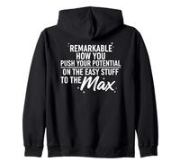 Sarcastic Coworker Quote Remarkable Potential Office Sarcasm Zip Hoodie