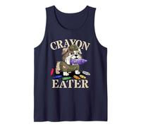 Sarcastic Crayon Eater Armed Forces Bulldog My Military Dad Tank Top