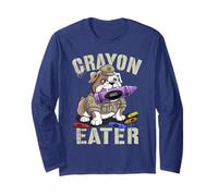 Sarcastic Crayon Eater Grunt Family Military Soldier Meme Long Sleeve T-Shirt